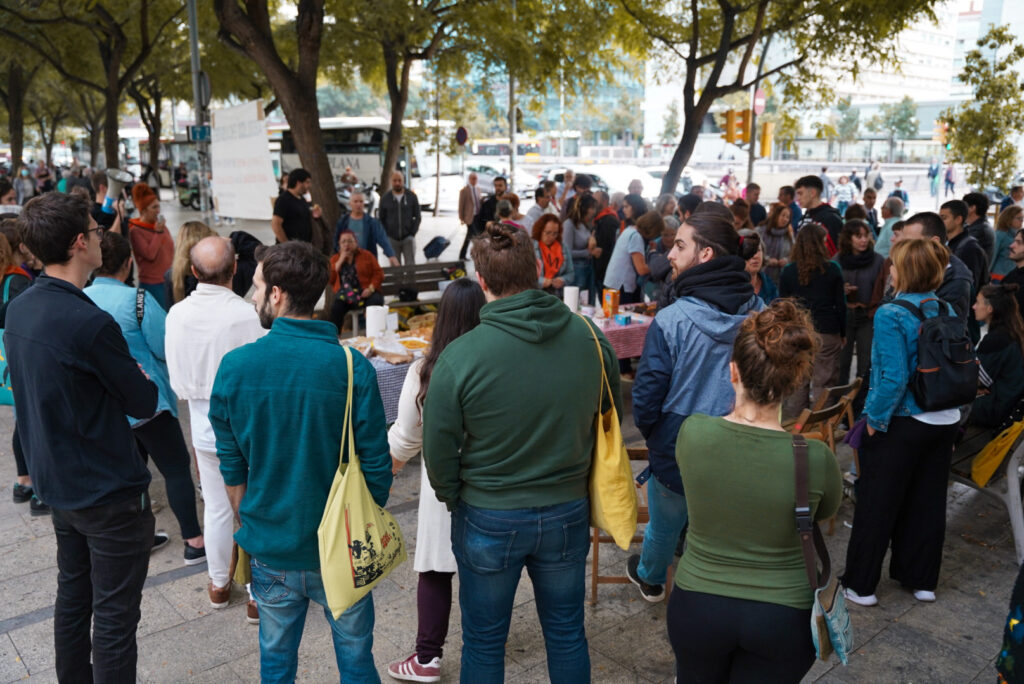 Concentració de suport a les portes del judici