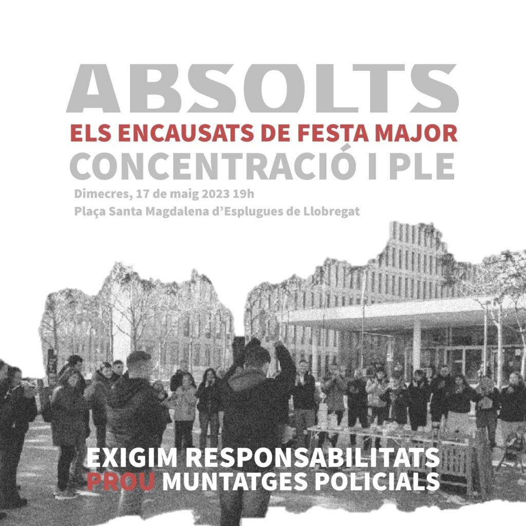 Absolts els dos joves acusats d'atemptat a l'autoritat en un sopar de Festa Major